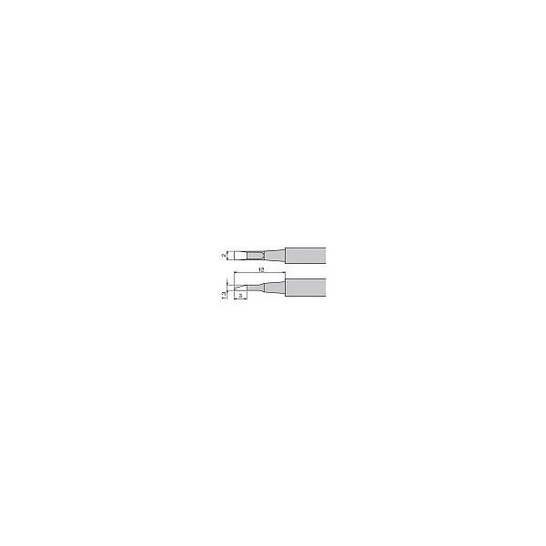 太洋電機産業 替こて先 XSTー80G用 2mm幅 XST-80HRT-2 1本 61-4485-36（直送品）