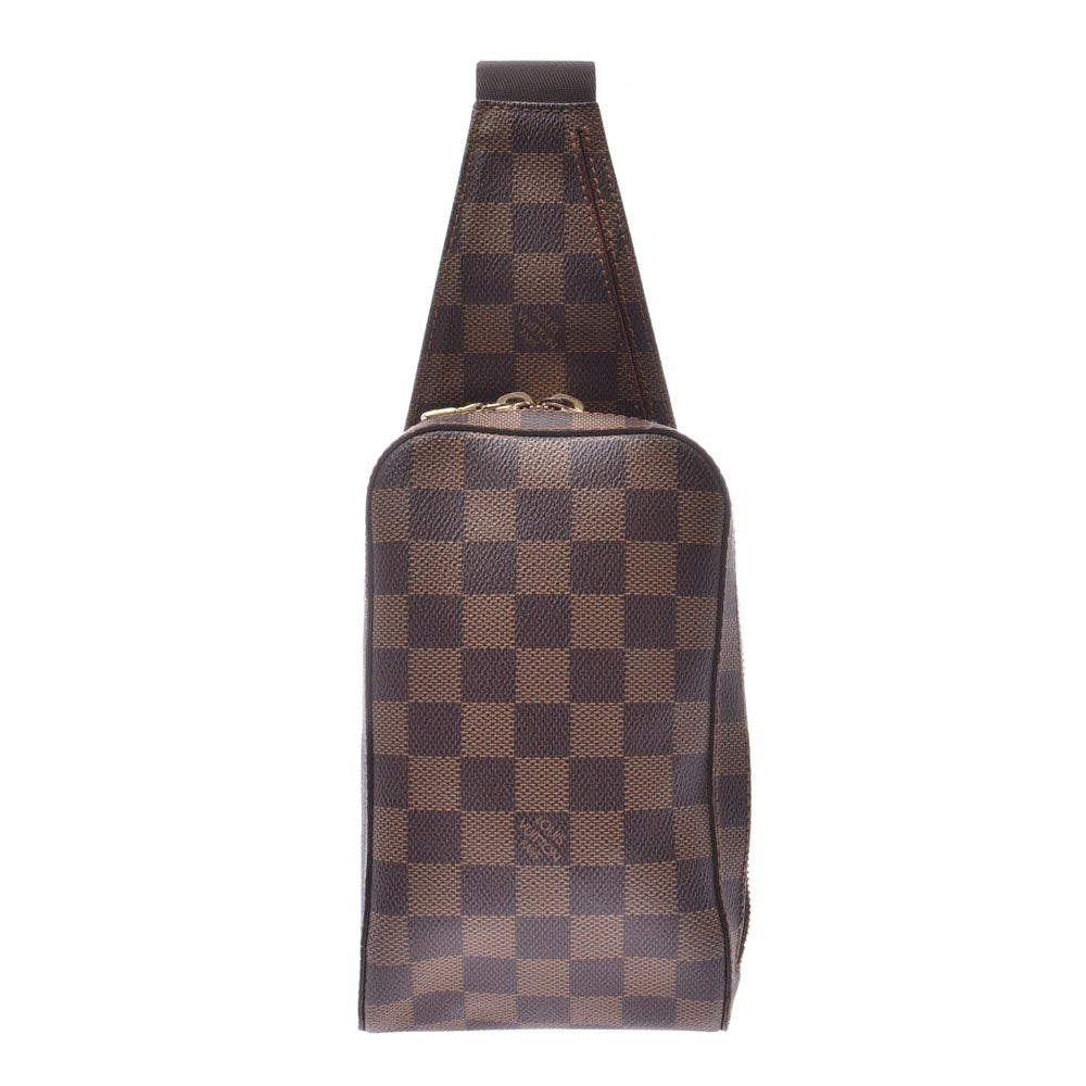 LOUIS VUITTON ルイヴィトン ダミエ ジェロニモス ボディバッグ ブラウン N51994 ユニセックス ダミエキャンバス ショルダーバッグ Bランク 中古 