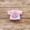 JANAYA ハンドメイド　オビツ11 ob11 服　半袖　Tシャツ　ピンク　猫柄　翌日発送