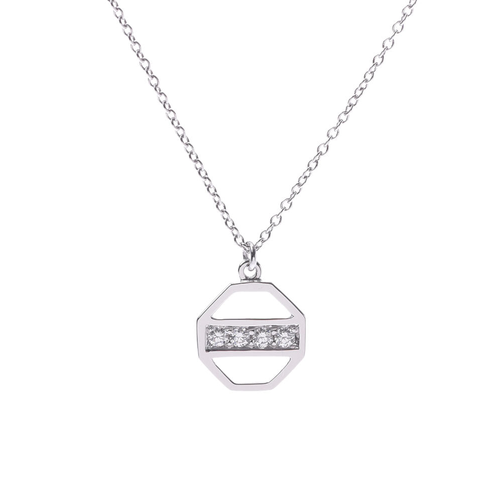 TIFFANY&Co. ティファニー レディース K18WG/ダイヤ ネックレス Aランク 中古 