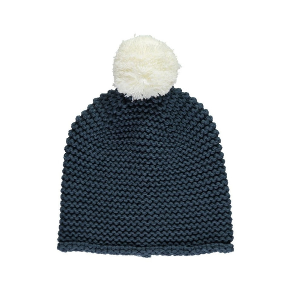 NAVY SUPER POM BEANIE