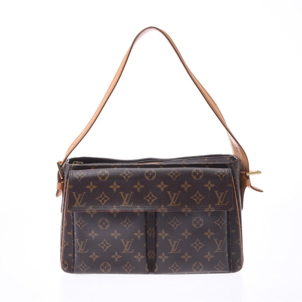 LOUIS VUITTON ルイヴィトン モノグラム ヴィバシテGM ブラウン M51163 レディース モノグラムキャンバス ハンドバッグ Bランク 中古 