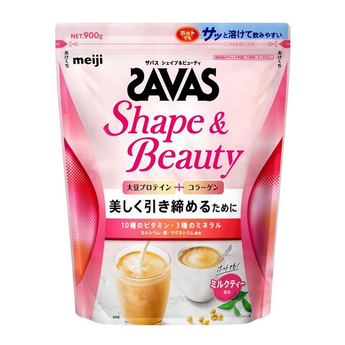 明治 ザバス シェイプ＆ビューティ ミルクティー風味 900g