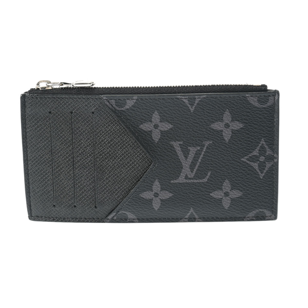 LOUIS VUITTON ルイヴィトン タイガラマ エクリプス コインカードホルダー ノワール M30271 メンズ モノグラムキャンバス コインケース Bランク 中古 