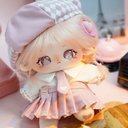 10cm 20cm 着せ替えぬいぐるみ 無属性 泣きたい女の子淡いピンク色の髪 着せ替え人形 綿人形 コットンドール 嚶嚶怪 cotton doll