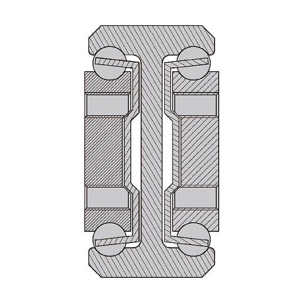 スガツネ工業 (190116692)CBLーE1708ー500ステンレス鋼製 スライドレール CBL-E1708-500 1本（直送品）