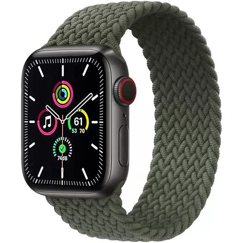 ロイヤルモンスター RM3804GR Apple Watch用編み込み伸縮バンド Mサイズ グリーン