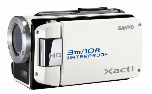 SANYO ハイビジョン 防水デジタルムービーカメラ Xacti (ザクティ) DMX-WH1 ホワイト【中古品】