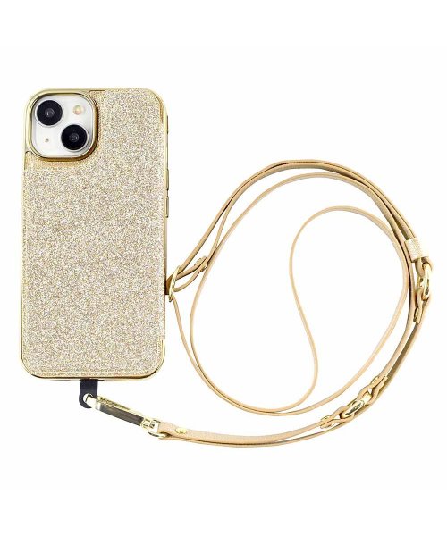 (iPhone15/14/13) Cross Body Case Duo (gold)