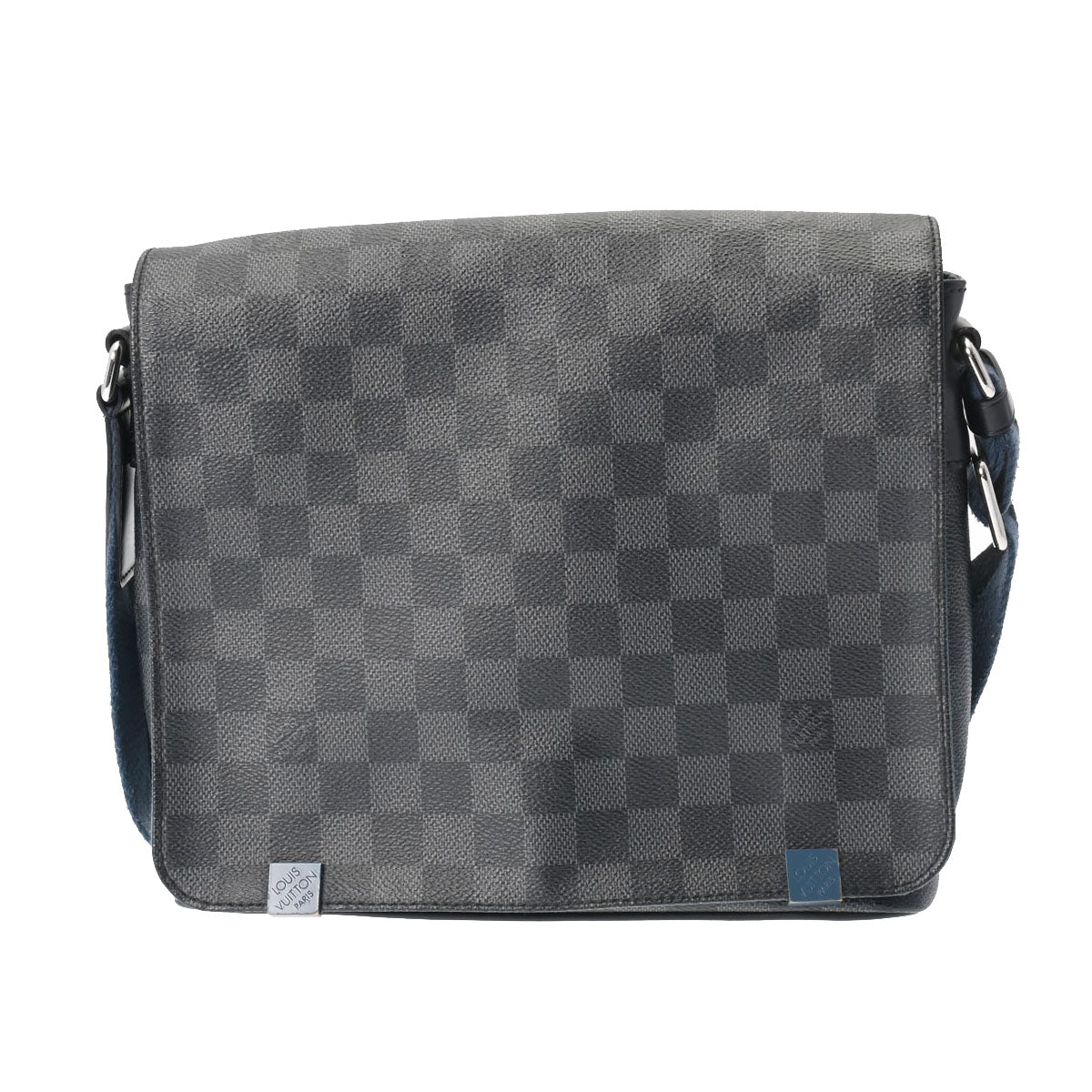 LOUIS VUITTON ルイヴィトン ダミエグラフィット ディストリクト PM NM 黒 N42420 メンズ ダミエグラフィットキャンバス ショルダーバッグ Bランク 中古 