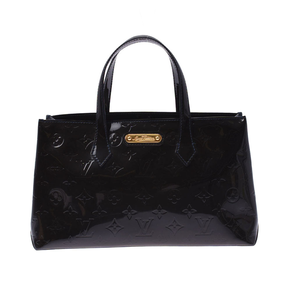 LOUIS VUITTON ルイヴィトン ヴェルニ ウィルシャーPM ブルーアンフィニ M91451 レディース モノグラムヴェルニ ハンドバッグ Bランク 中古 