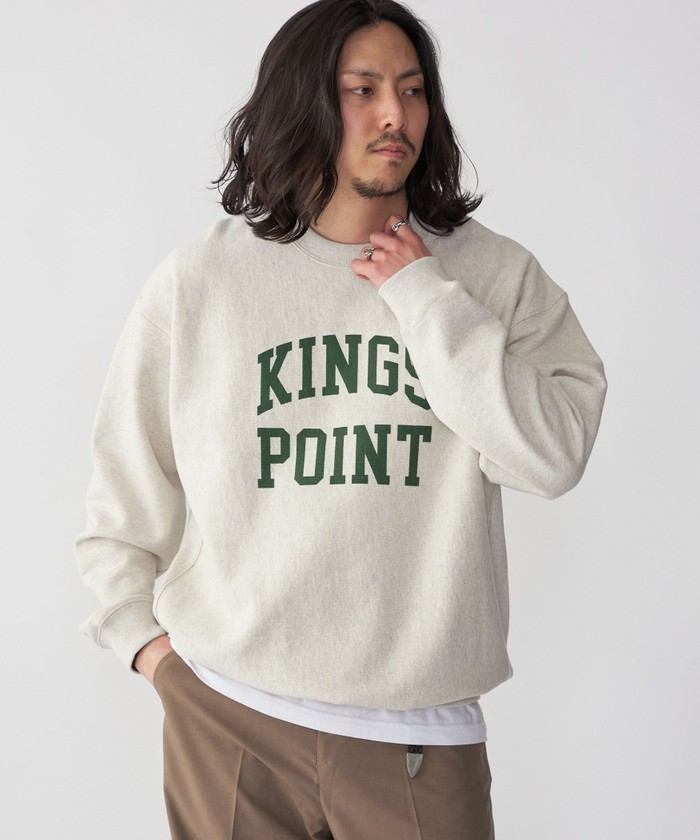 シップス　メン/KINGS POINT: ロゴ プリント スウェット プルオーバー