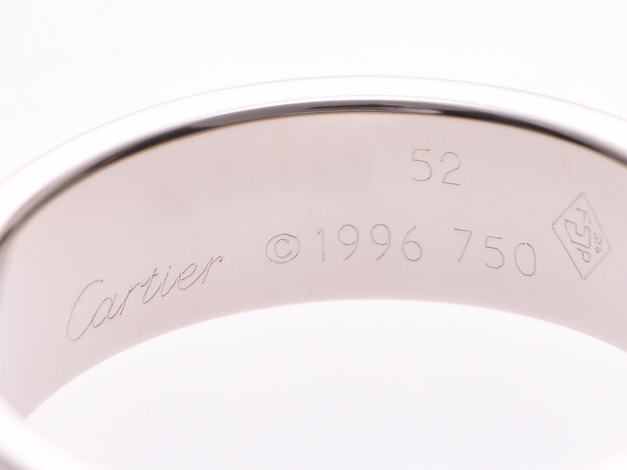 カルティエ ラブリング #52 メンズ レディース WG 6.6g 指輪 Aランク CARTIER ギャラ 中古 