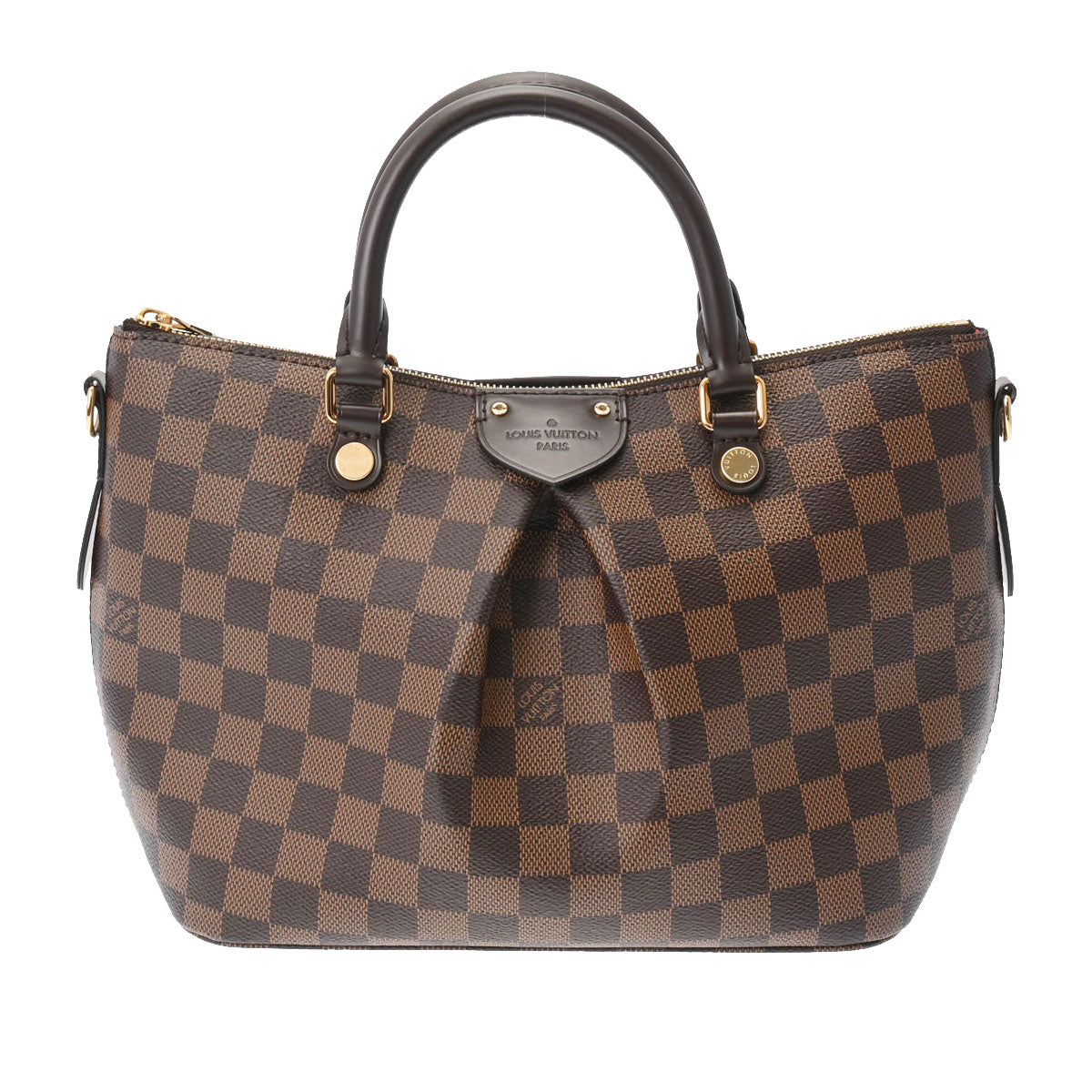 LOUIS VUITTON ルイヴィトン ダミエ シエナPM ブラウン N41545 レディース ダミエキャンバス 2WAYバッグ Aランク 中古 