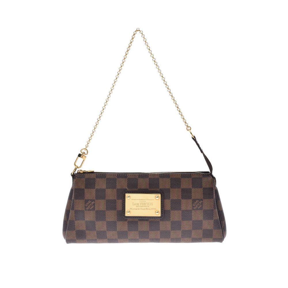 LOUIS VUITTON ルイヴィトン ダミエ エヴァ ブラウン N55213 レディース ダミエキャンバス ショルダーバッグ Aランク 中古 