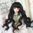 BJD 1/3 1/4  1/6人形 ドール用ウィッグ カツラ 耐熱 ハンドメイドzxww-380