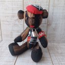 ANARCHY BEAR Jr/BLACK（18ｃｍテディベア）