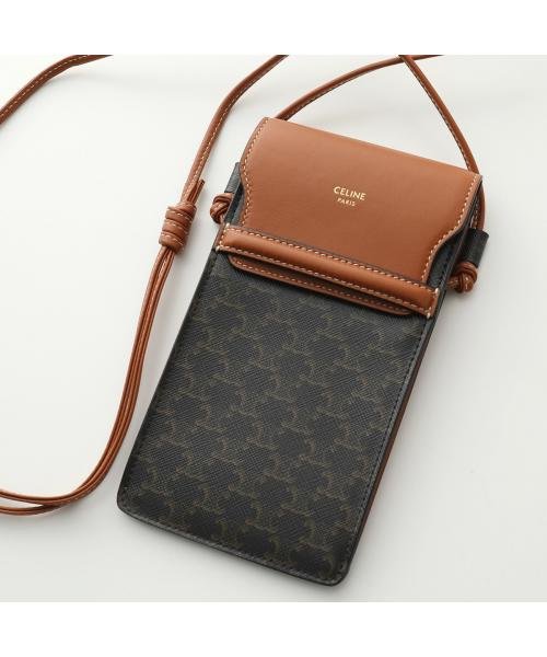 CELINE フォンポーチ 10G332CQD.04LU レザー スマホケース