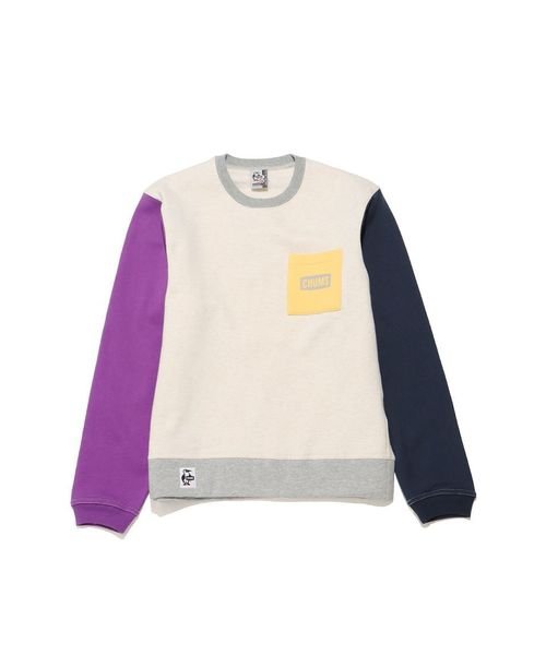 CHUMS LOGO POCKET CREW TOP (チャムスロゴ ポケット クルートッフ)