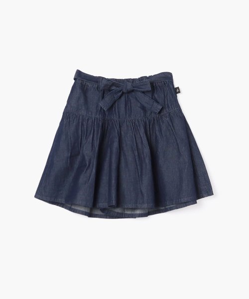 TBE0 E SKIRT キッズシャンブレーキュロットスカート