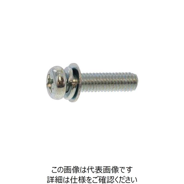 ノンクローB 鉄（+）ナベ P＝4（薄板用）（SW+JIS小形W組込） 4 X 10 1000U00400400100S4（直送品）