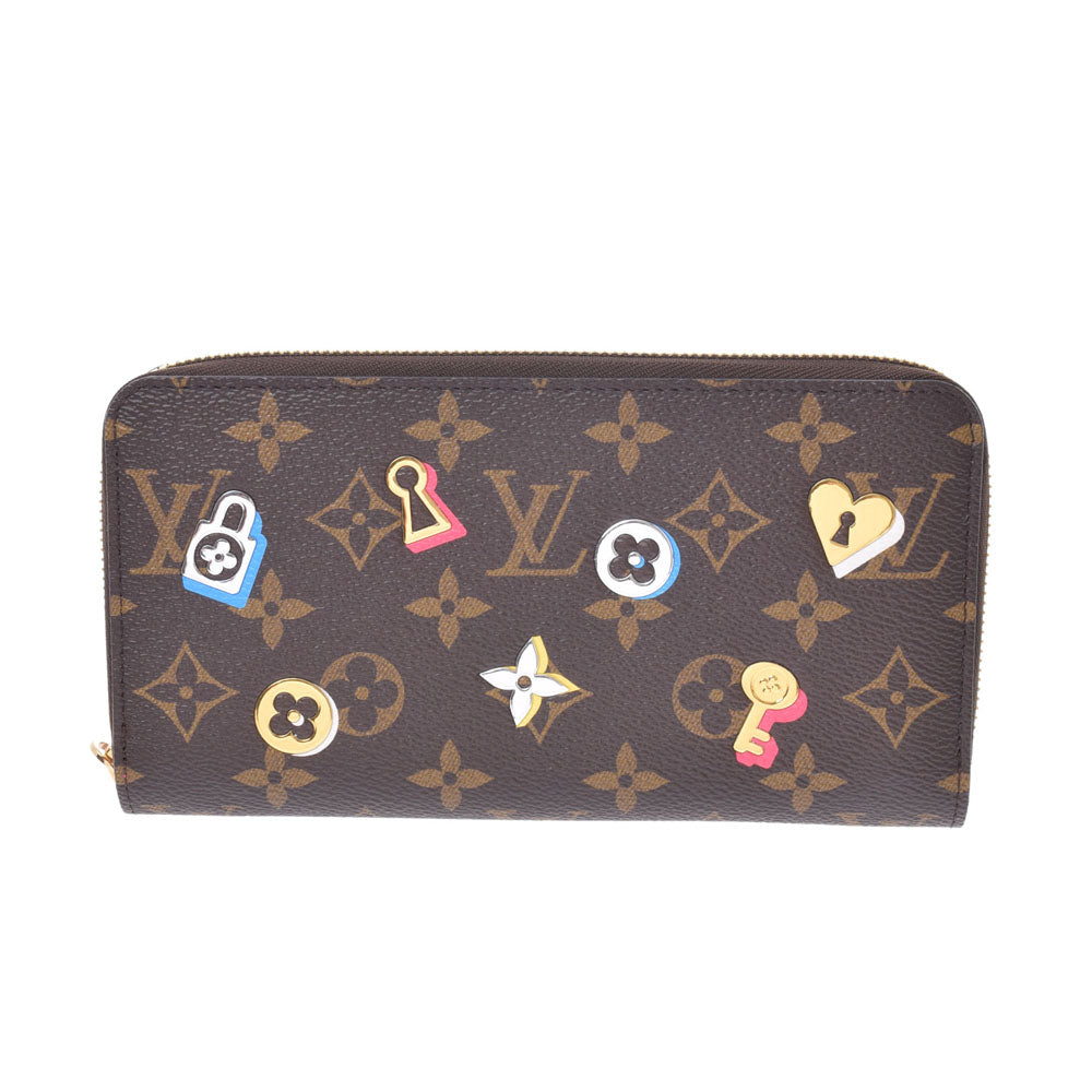 LOUIS VUITTON ルイヴィトン モノグラム ラブロック ジッピーウォレット ブラウン M64116 レディース モノグラムキャンバス 長財布 未使用 