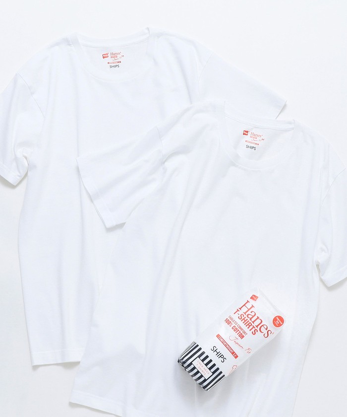 シップス　メン/Hanes×SHIPS: 別注New Japan Fit Tシャツ （2枚組）