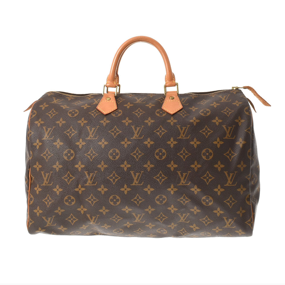 LOUIS VUITTON ルイヴィトン モノグラム スピーディ40 ブラウン M41522 ユニセックス モノグラムキャンバス ハンドバッグ Bランク 中古 