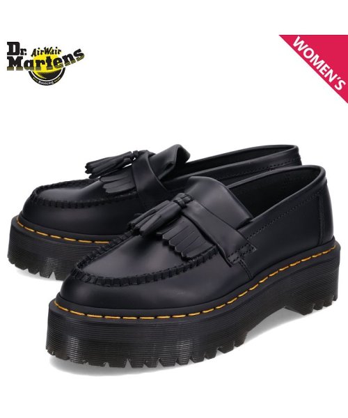 ドクターマーチン Dr.Martens タッセルローファー エイドリアン クアッド レディース 厚底 ADRIAN QUAD TASSEL LOAFER ブラッ