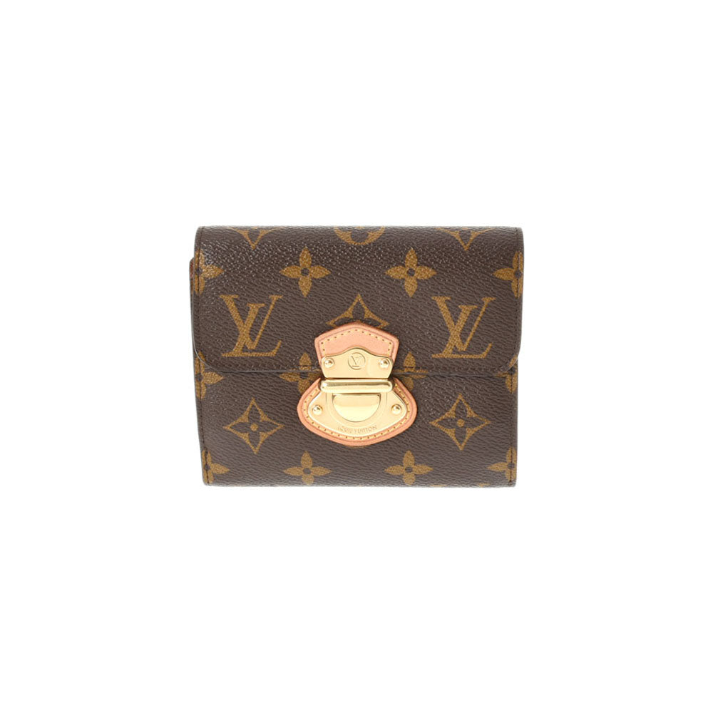 LOUIS VUITTON ルイヴィトン モノグラム ポルトフォイユ ジョイ  ブラウン M60211 レディース 三つ折り財布 ABランク 中古 