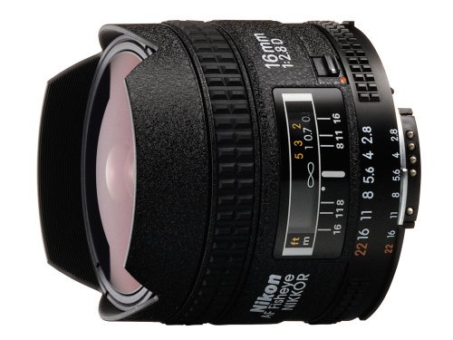 Nikon フィッシュアイレンズ Ai AF fisheye Nikkor 16mm f/2.8D フルサイズ対応【中古品】