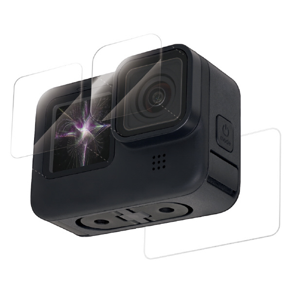 エレコム GoPro HERO9 Black用セラミックコートガラスフィルム AC-GP9BFLGGCS