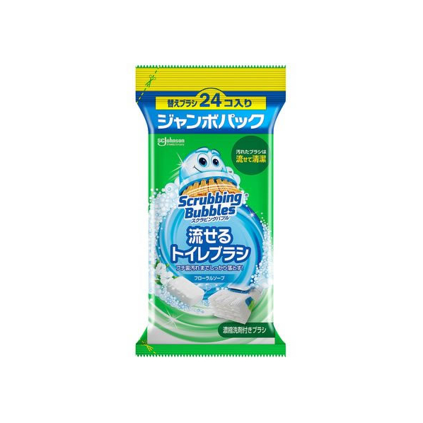 ジョンソン 流せるトイレブラシ フローラルソープ 替え 24個 FCV3949