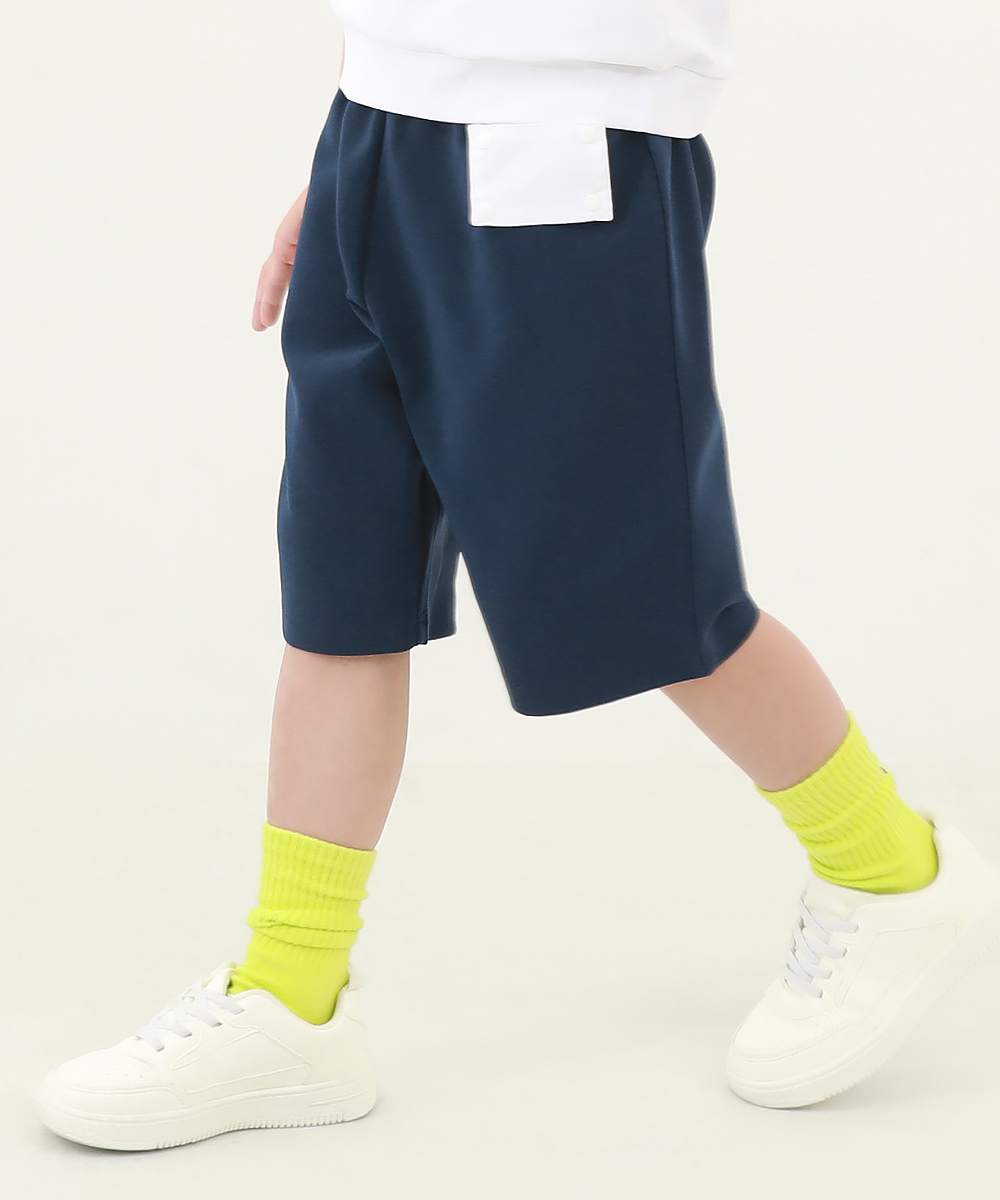 デビロック/防汚 ゼッケンがホックで付けられる体操服 ハーフパンツ 子供服 キッズ ベビー 男の子･･･