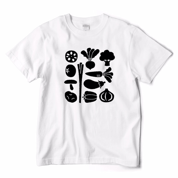 LACICO 野菜 Tシャツ (ホワイト / ブラック / S～XL) 送料無料 ラッピング無料 バレンタイン