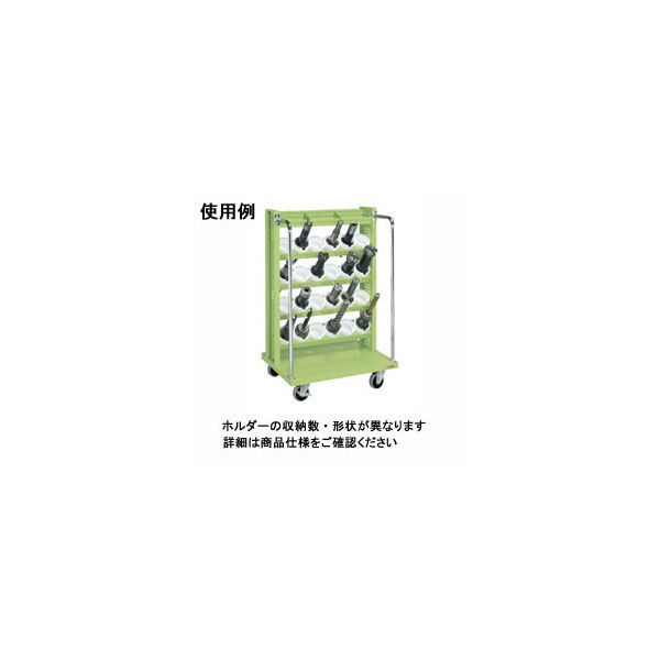 サカエ ツーリングワゴン 幅790 5段 トレー付 100φナイロンウレタン車 (自在ストッパー付2個、固定2個)