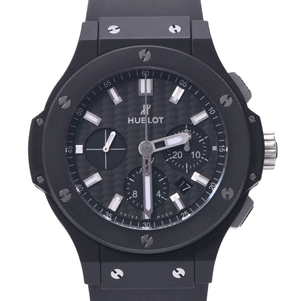 HUBLOT ウブロ ビックバン ブラックマジック 301.CI.1770.RX メンズ セラミック/ラバー 腕時計 自動巻き 黒文字盤 Aランク 中古 