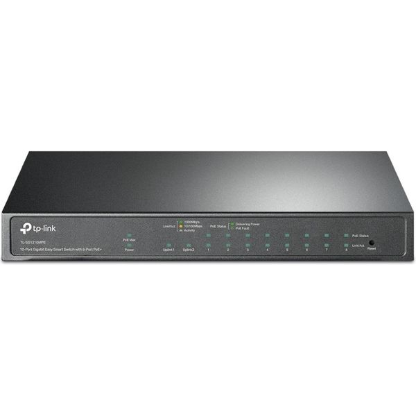 10-Port GbE Desktop Switch(8x PoE+/1xCombo SFP/RJ45) TL-SG1210MPE(UN)（直送品）