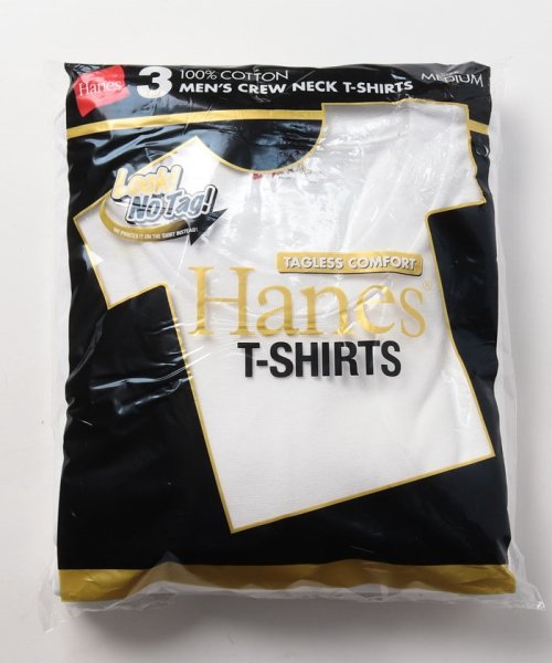 【HANES】ゴールドラベル 上質コットン100% クルーネックTシャツ 3Pパック 3枚組 GOLD LABEL