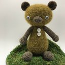 モヘア糸のハナデカクマさん