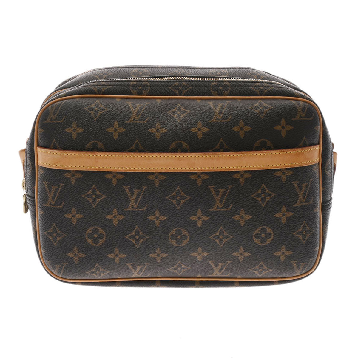 LOUIS VUITTON ルイヴィトン モノグラム リポーター PM ブラウン M45254 レディース モノグラムキャンバス ショルダーバッグ ABランク 中古 