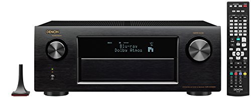 DENON AVサラウンドレシーバー 7.2ch Dolby Atmos/Wi-Fi/Bluetoothワイヤレス/ハイレゾ音源対応 ブラック【中古品】