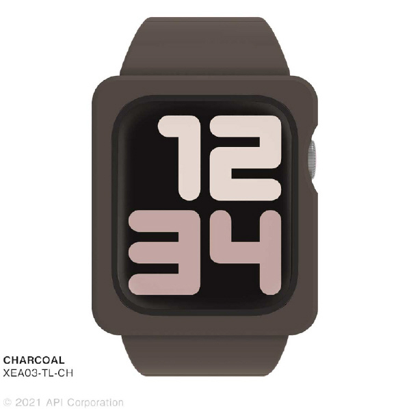 EYLE Apple Watch Series 6/5/4/SE用ケース付きバンド 44mm TILE CHARCOAL XEA03-TL-CH