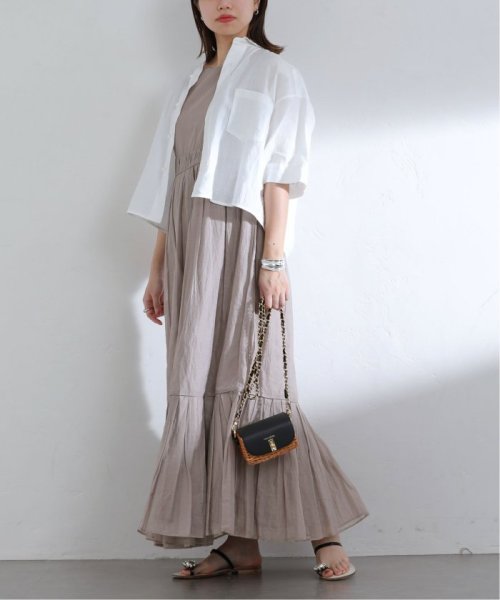 【MARILYN MOON/マリリンムーン】sheer starched cotton dress