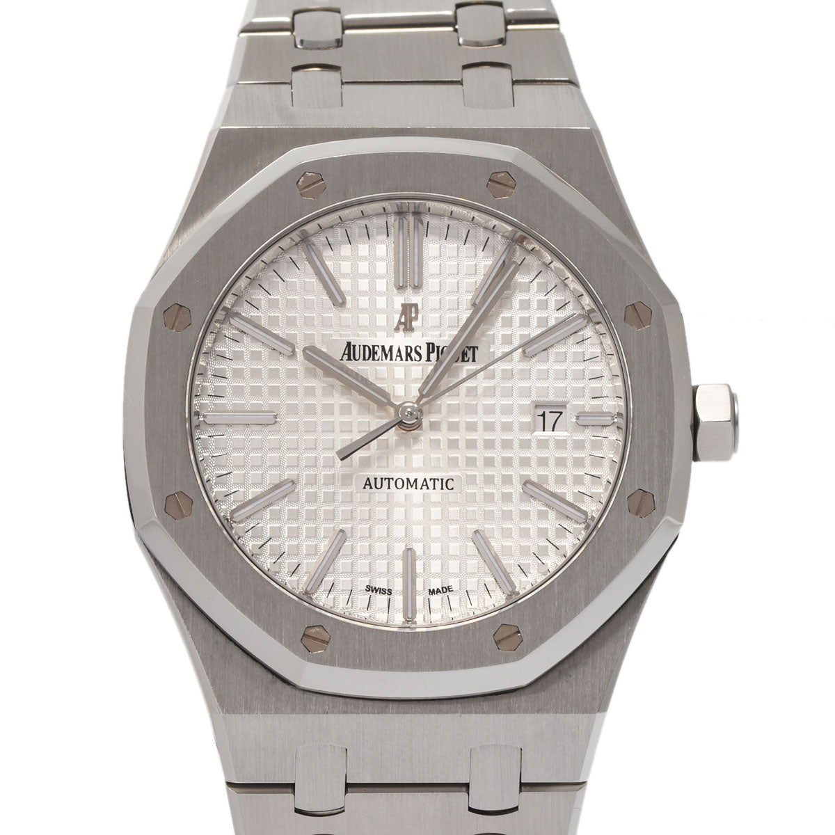 AUDEMARS PIGUET オーデマピゲ ロイヤルオーク 15400ST.OO.1220ST.02 メンズ SS 腕時計 自動巻き シルバー文字盤 Aランク 中古 