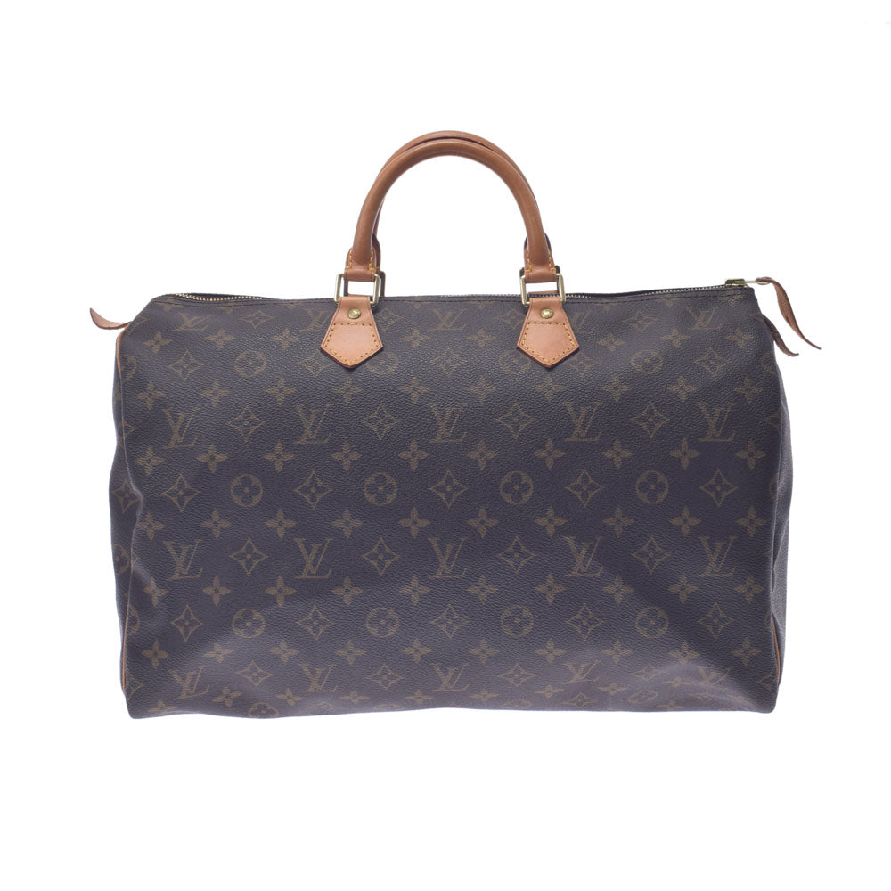 LOUIS VUITTON ルイヴィトン モノグラム スピーディ40 ブラウン M41522 ユニセックス モノグラムキャンバス ハンドバッグ Bランク 中古 