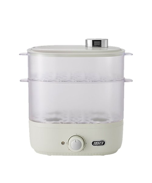 Toffy トフィー フードスチーマー スチームクッカー ゆで卵器 蒸し器 電気 COMPACT FOOD STEAMER ホワイト ブルー 白 K－FS1