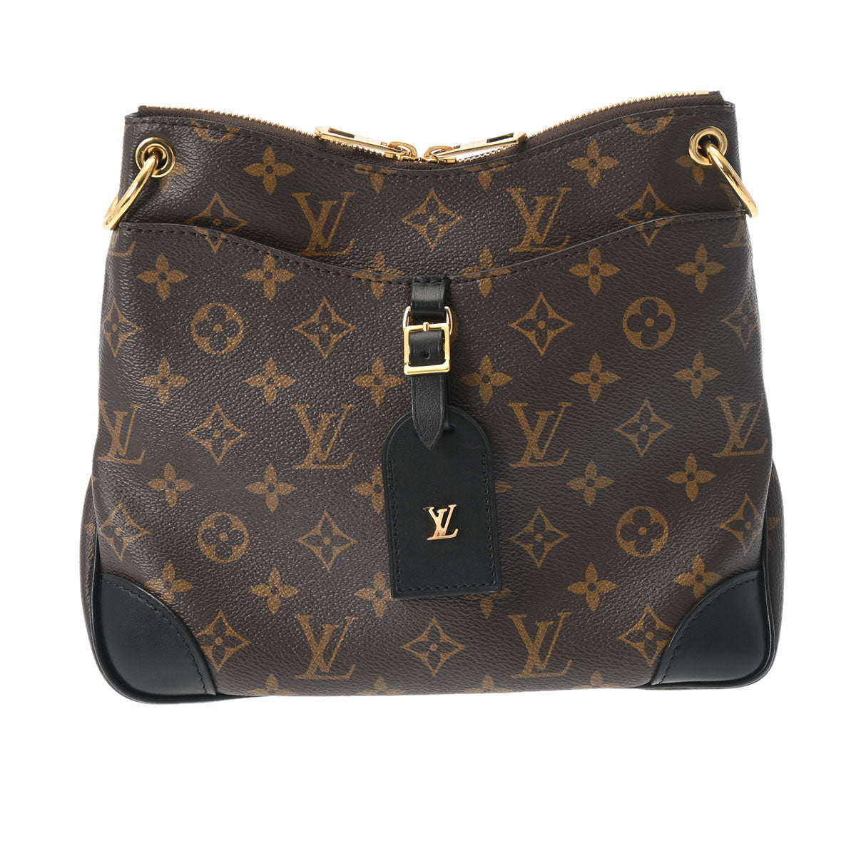 LOUIS VUITTON ルイヴィトン モノグラム オデオンNM PM ブラウン/ノワール M45353 レディース モノグラムキャンバス ショルダーバッグ Aランク 中古 