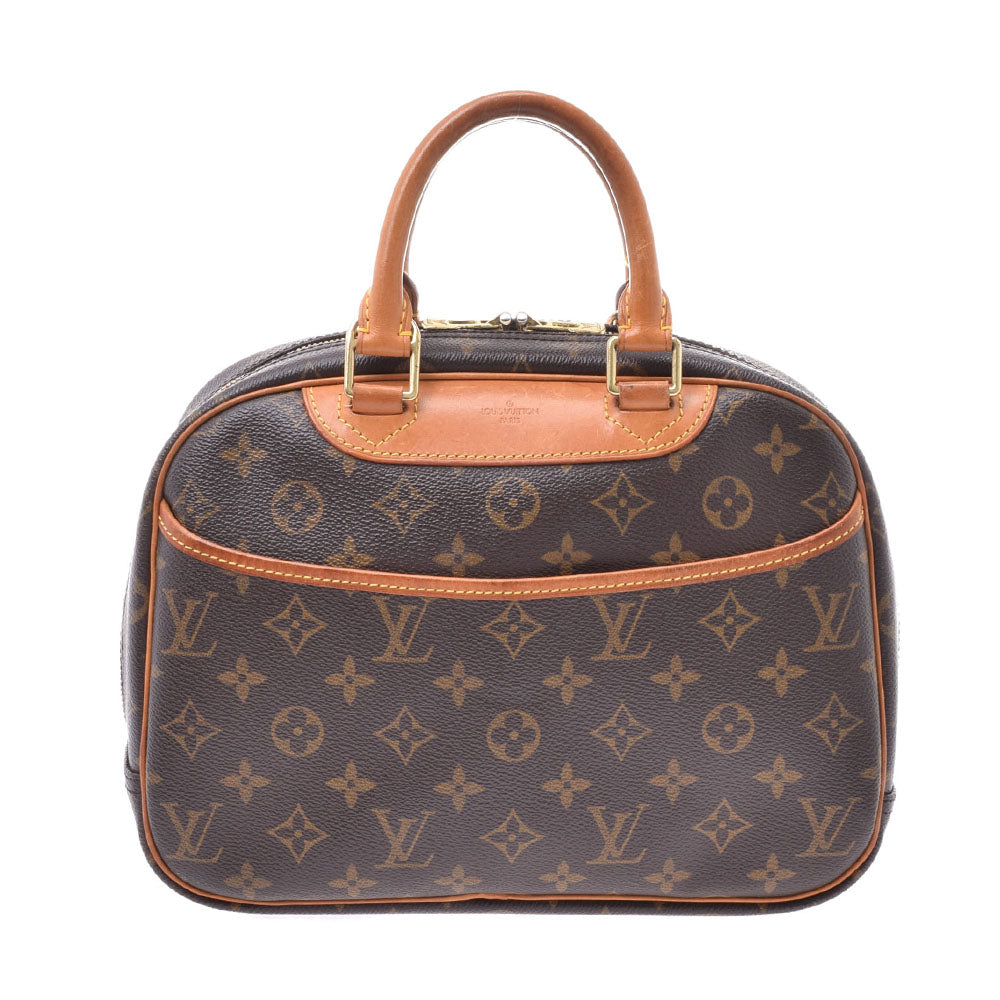 LOUIS VUITTON ルイヴィトントゥルーヴィル  14145 ブラウン ユニセックス モノグラムキャンバス ハンドバッグ M42228  中古