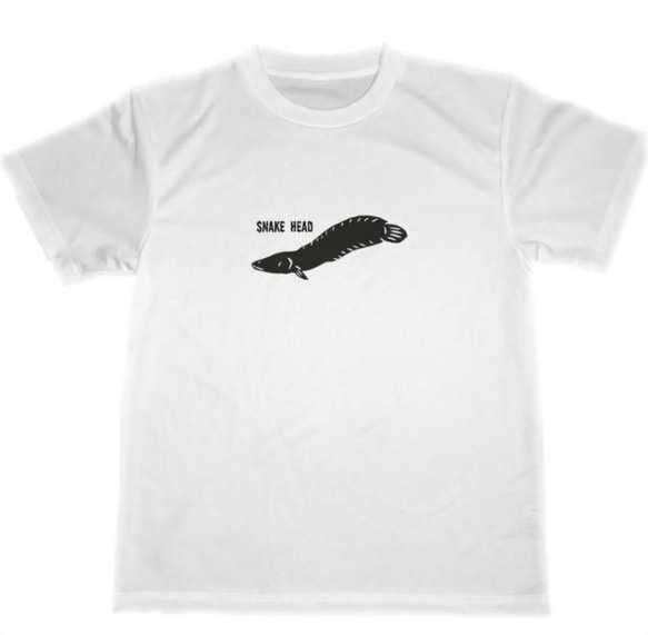 雷魚　ドライ　Tシャツ　ライギョ　切り絵　釣り　グッズ